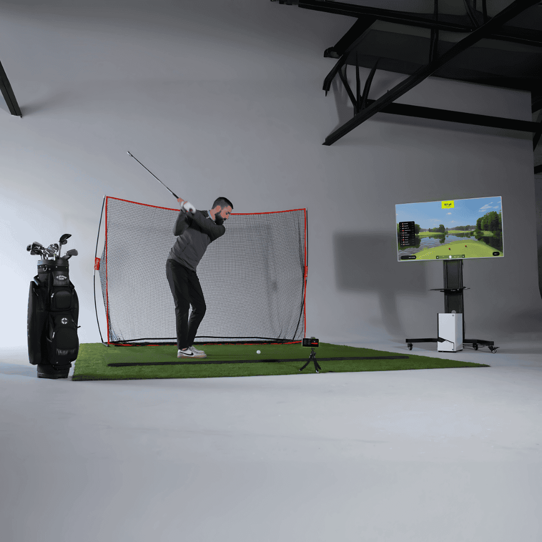 Red Stakes Golf Mobile Starter Bundle - Transform Your iPhone into a Golf Simulator
