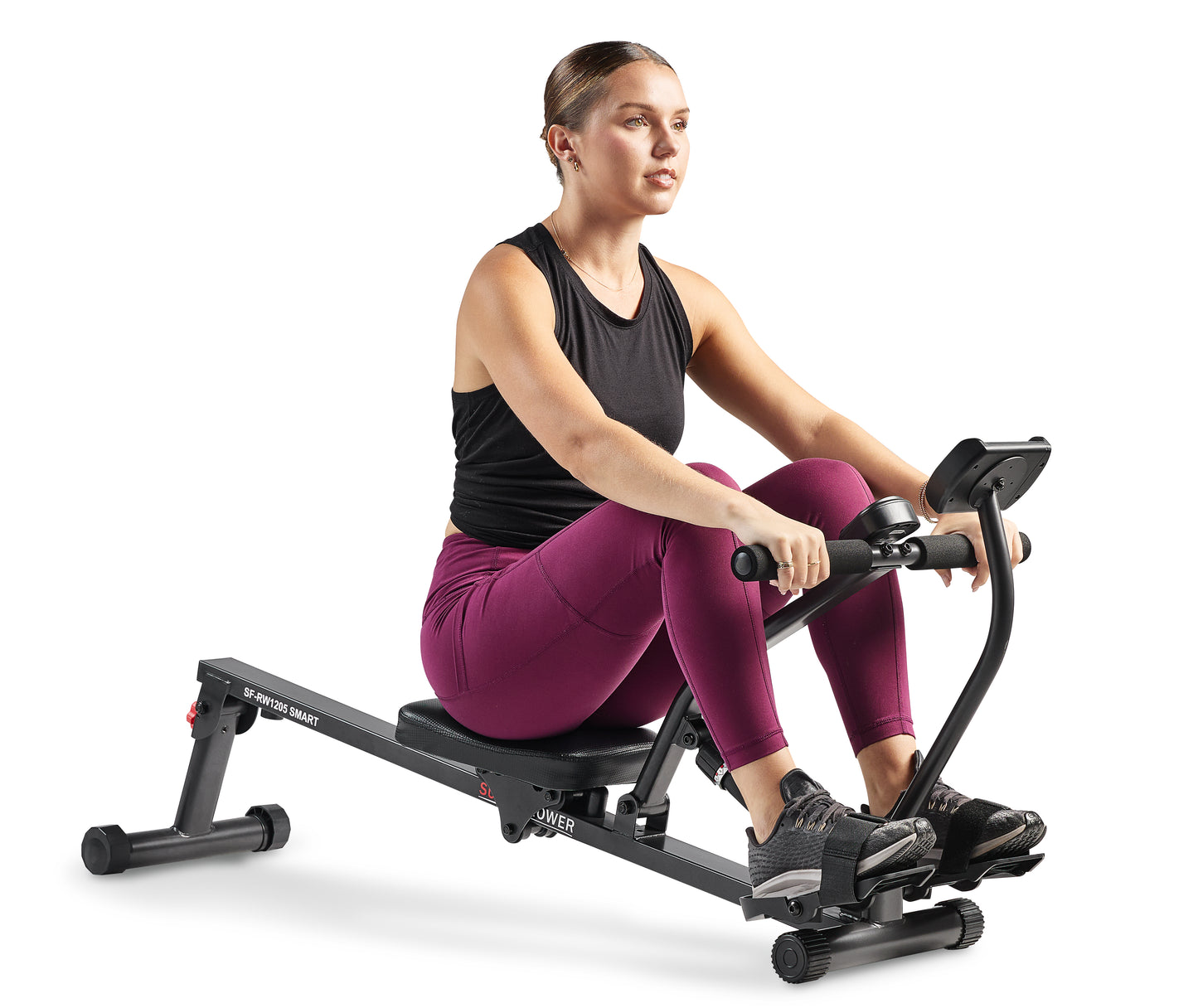 Sunny Health & Fitness SMART Compact Adjustable Rowing Machine