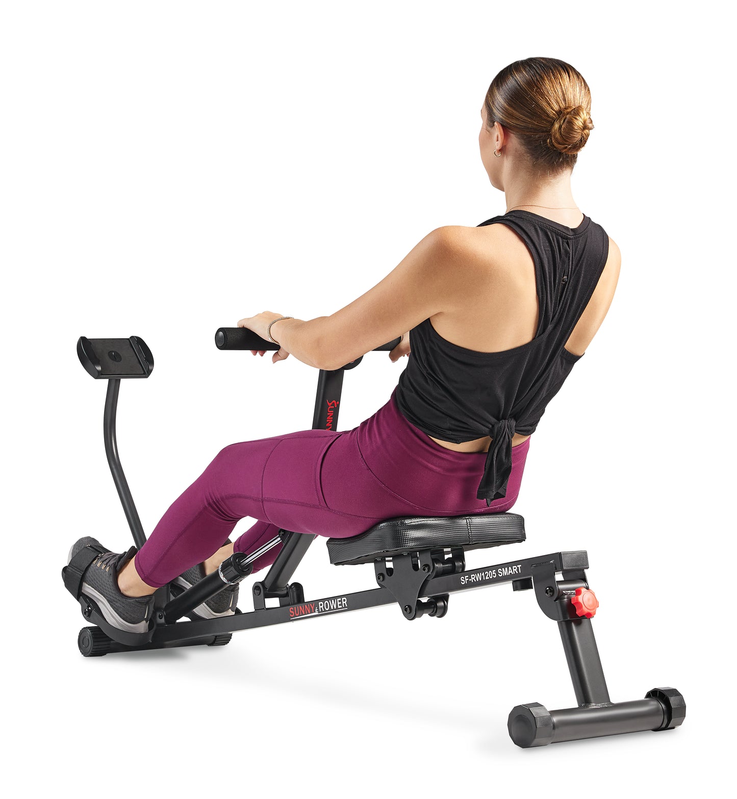 Sunny Health & Fitness SMART Compact Adjustable Rowing Machine