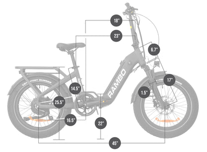 Rambo Ranger 750W Folding Electric Bike