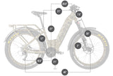 Rambo - Rebel 2.0 1000W Mid Drive Electric Hunting Bike - REB2.0
