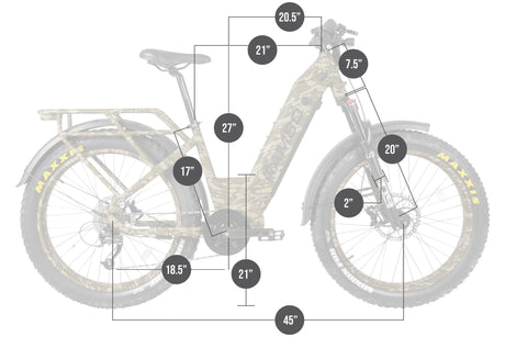 Rambo - Rebel 2.0 1000W Mid Drive Electric Hunting Bike - REB2.0