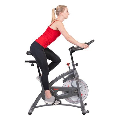 Sunny Health & Fitness Magnetic Belt Drive Indoor Cycling Bike