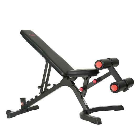 Sunny Health & Fitness Fully Adjustable Power Zone Utility Heavy Duty Weight Bench