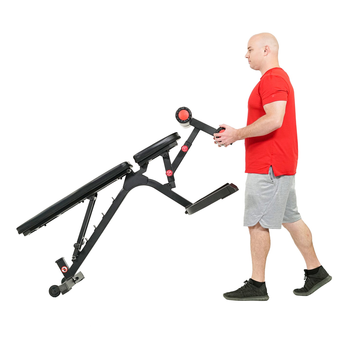 Sunny Health & Fitness Fully Adjustable Power Zone Utility Heavy Duty Weight Bench