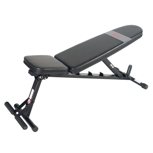 Sunny Health & Fitness Adjustable Utility Weight Bench with 430 LB Max Weight and Dual Incline Settings