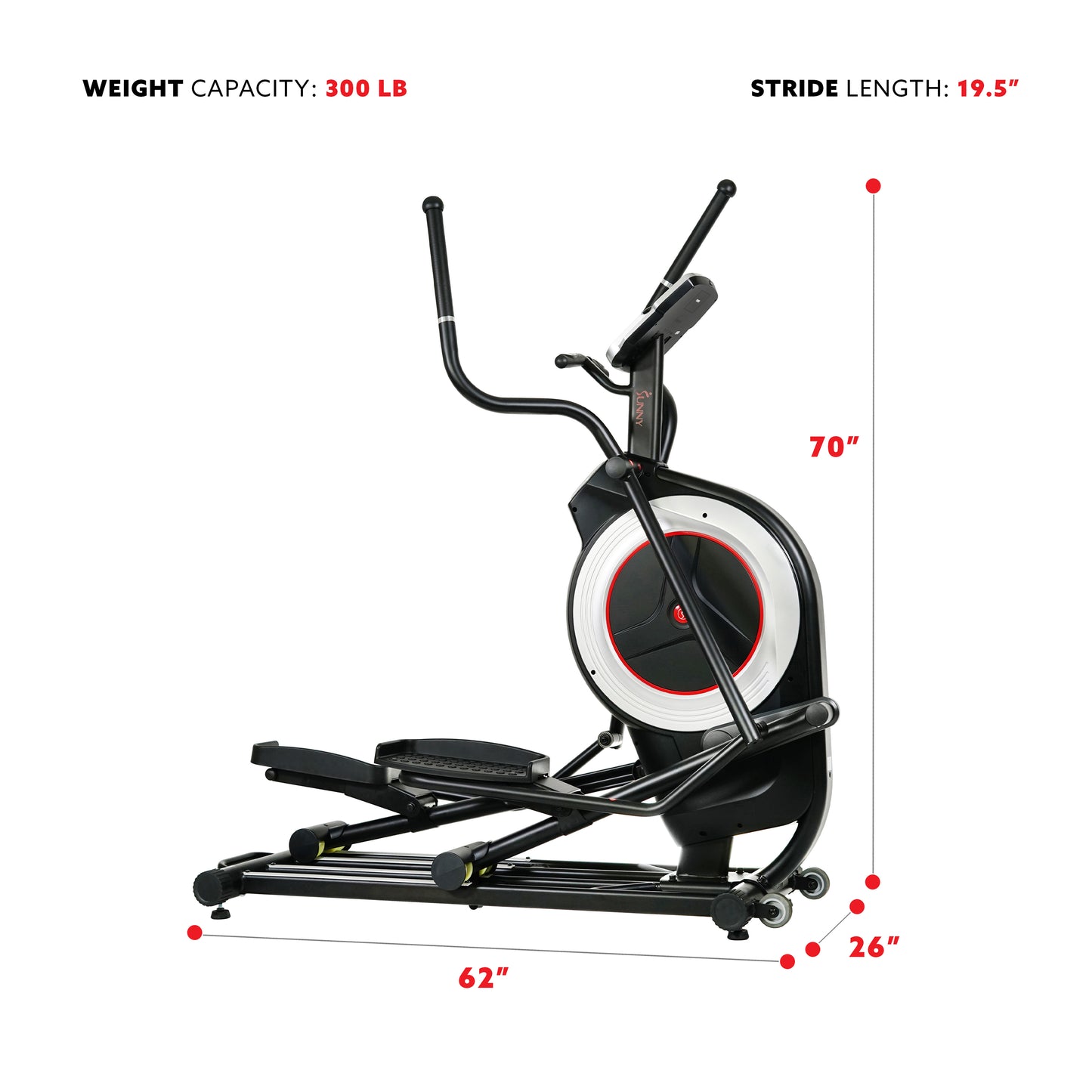 Sunny Health & Fitness Programmable Elliptical Trainer