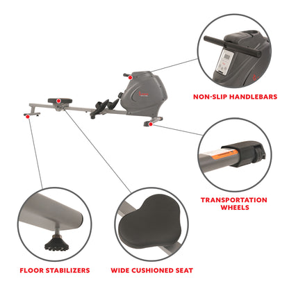 Sunny Health & Fitness SPM Magnetic Rowing Machine