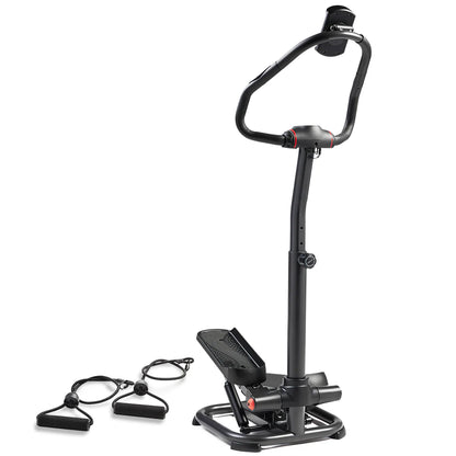 Sunny Health & Fitness Power Stepper with Resistance Bands and Handlebar