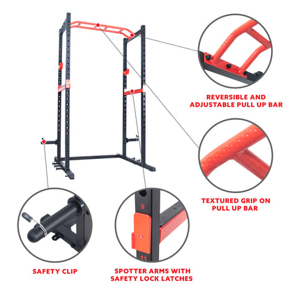 Sunny Health & Fitness Power Zone Strength Rack