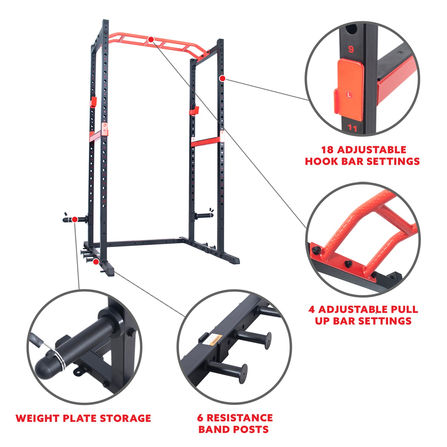 Sunny Health & Fitness Power Zone Strength Rack