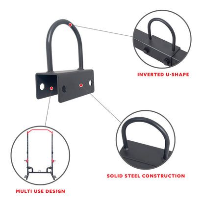 Sunny Health & Fitness U-Ring Attachment for Power Racks and Cages - SF-XFA005