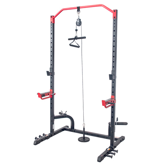 Sunny Health & Fitness Lat Pull Down Attachment for Power Racks and Cages