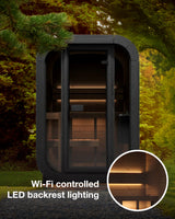 SaunaLife CL3G 2-Person Outdoor Sauna Kit — SL CL3G Feature Lighting