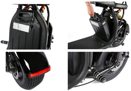 SoverSky X7 2000W Electric Fat Tire Citycoco Scooter – Up to 30 mph
