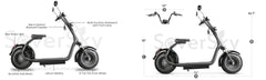 SoverSky SL01 2000W Off-Road Fat Tire Electric Scooter