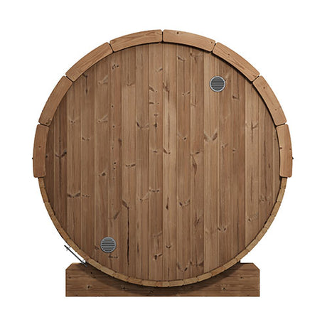 SaunaLife Model E6 Outdoor Barrel Sauna Kit – Ergo Series, Up to 3 Persons, Thermo-Spruce