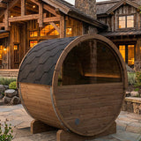 SaunaLife Model E6W Barrel Sauna