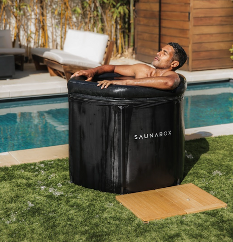 SAUNABOX® Ultimate Recovery Bundle Pro – Infrared Sauna + Cold Plunge Kit