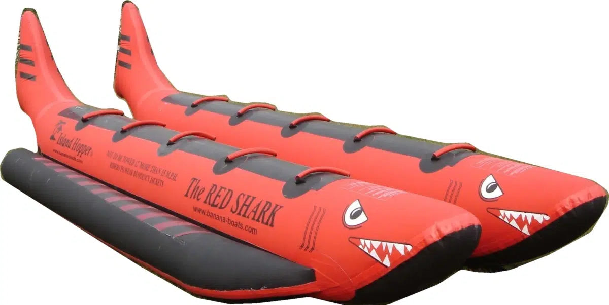 Island Hopper Red Shark 10 Person Elite Class Banana Boat Towable Tube