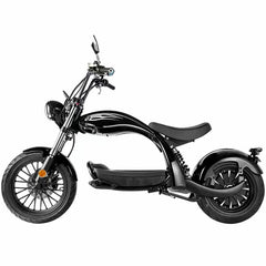 SoverSky M5 fat tire scooter on light off-road trail

