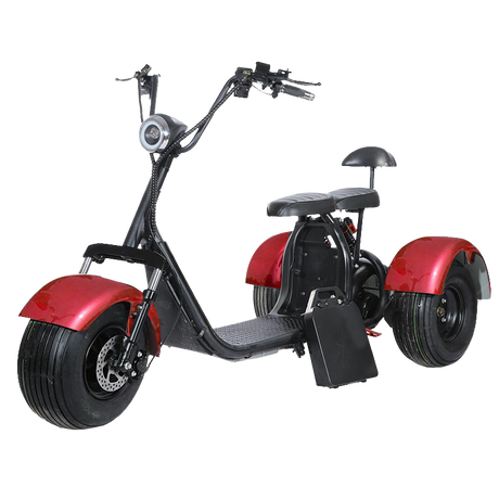 SoverSky T7.0 Electric Fat Tire Trike Scooter – 2000 W, 60 V 20 Ah (Up to 35 mi Range)