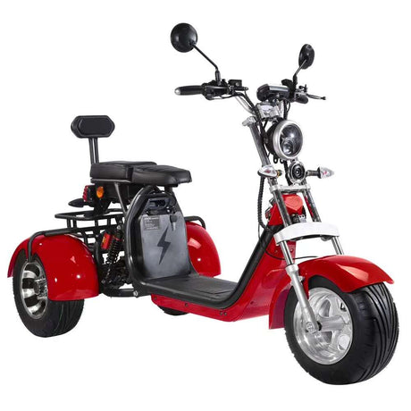 SoverSky T7.1/T7.2 Electric Fat Tire Trike – 2 kW Motor, Up to 25 mph, 70-Mile Range