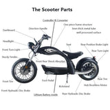 SoverSky M5 Lithium Chopper Fat Tire Scooter - 2000W Powerhouse for Urban & Off-Road