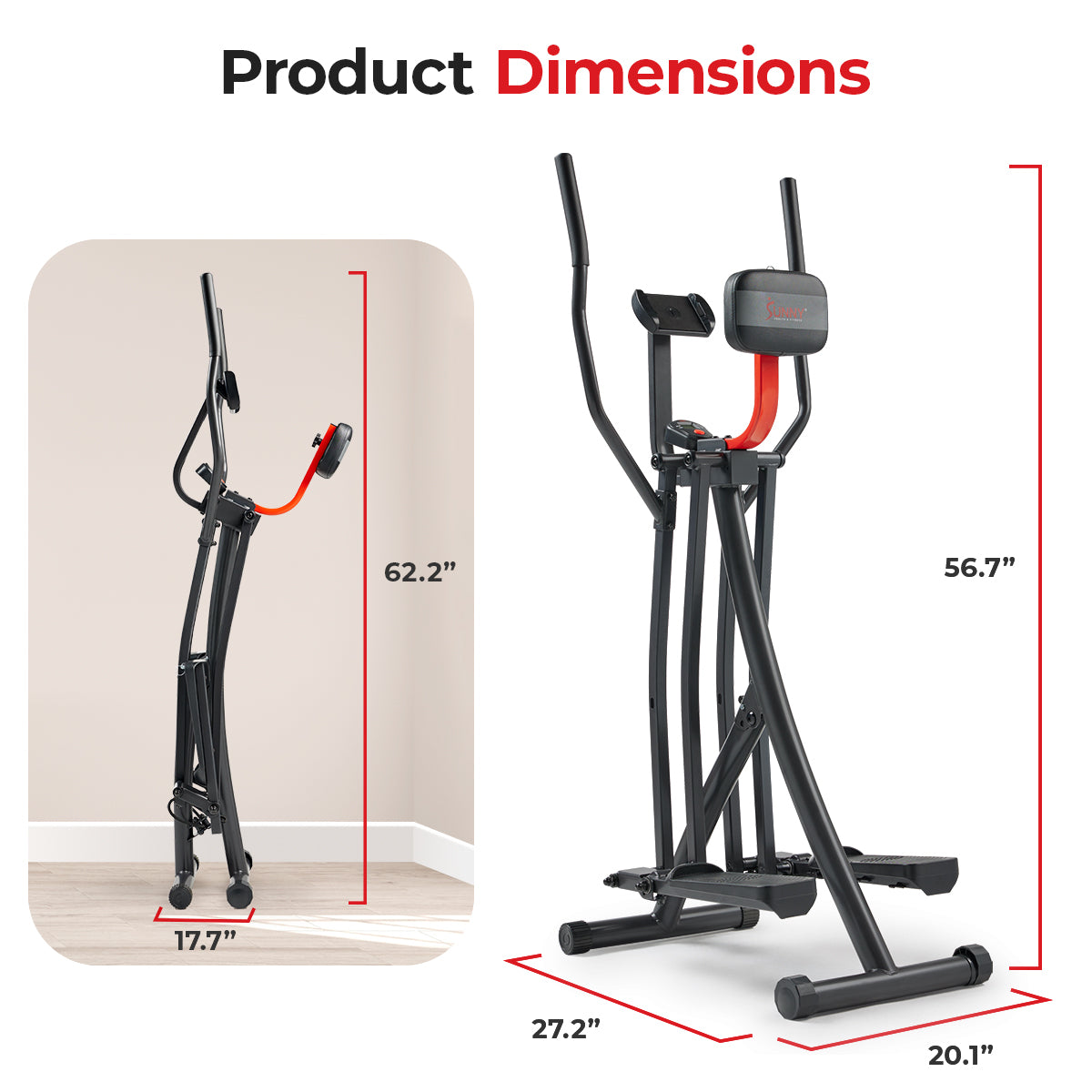 Sunny Health & Fitness Smart Air Walk Trainer