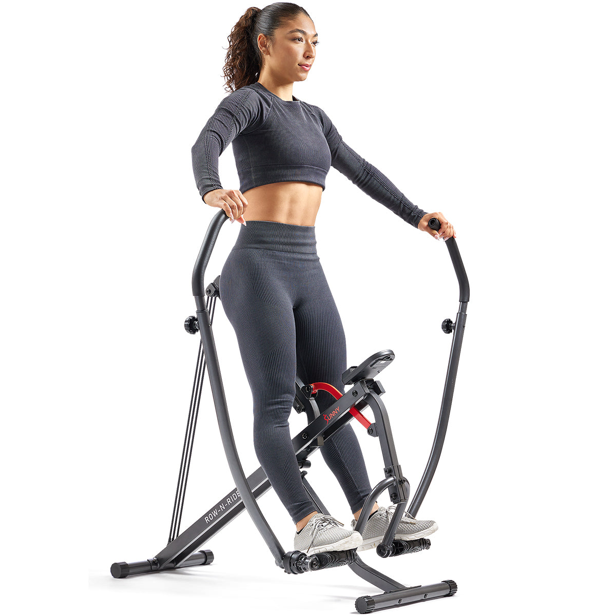 Sunny Health & Fitness Full Body Adjustable Multifunction Smart Row-N-Ride® Trainer