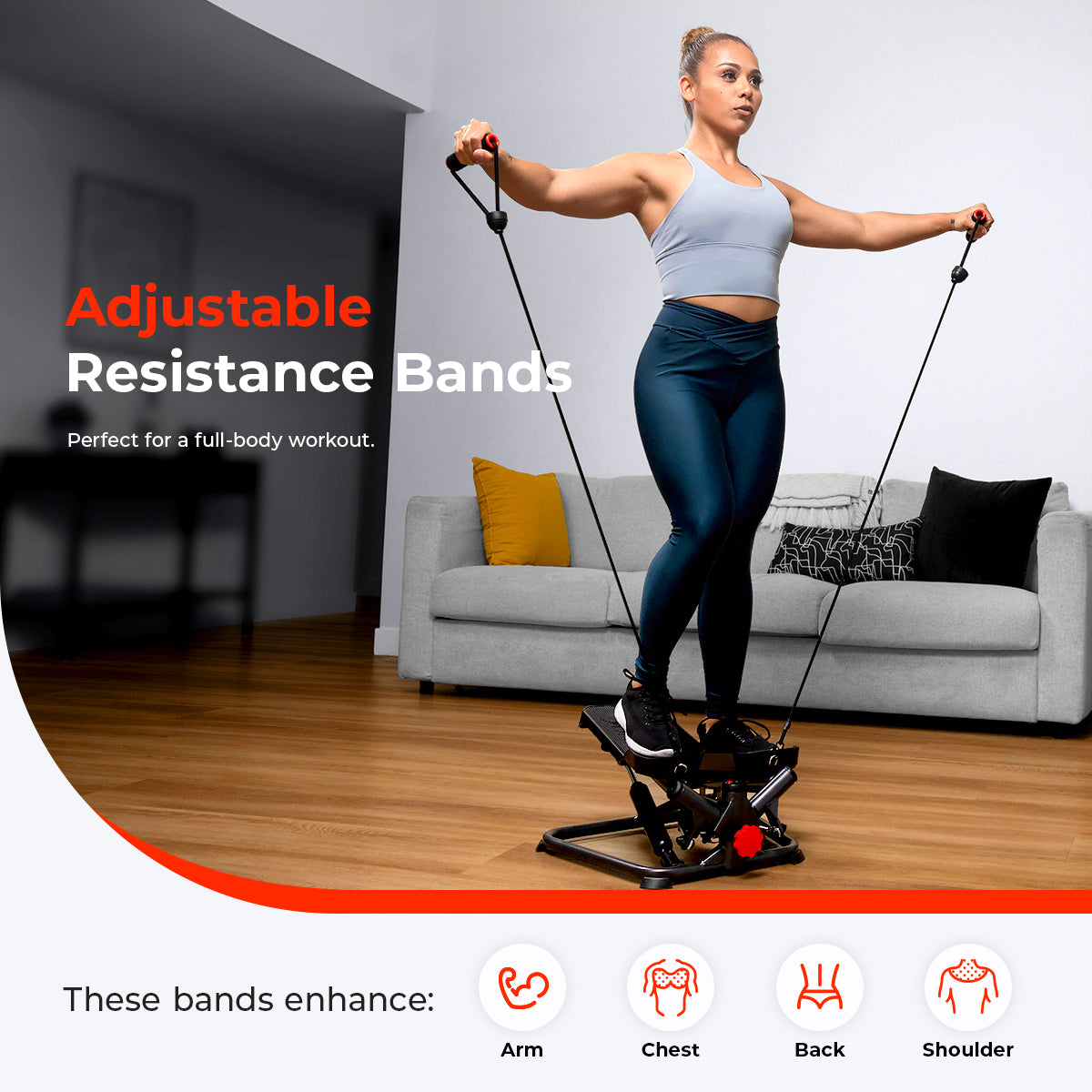 Sunny Health & Fitness Smart Twist Stepper Machine