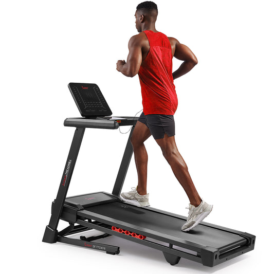 Sunny Health & Fitness Elite Smart Auto Incline 20” Deck Treadmill with 300Lb Weight Capacity