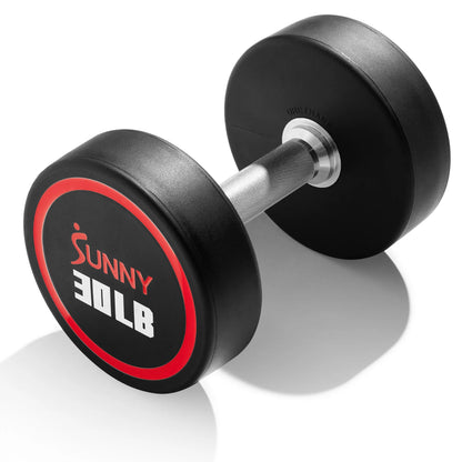 Sunny Health & Fitness Signature Style Polyurethane Round Dumbbell