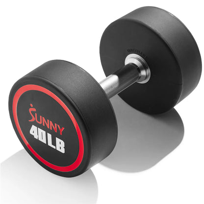 Sunny Health & Fitness Signature Style Polyurethane Round Dumbbell