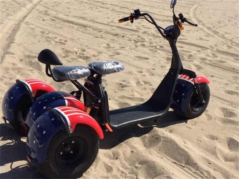 SoverSky T7.0 Electric Fat Tire Trike Scooter – 2000 W, 60 V 20 Ah (Up to 35 mi Range)