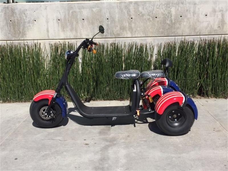 SoverSky T7.0 Electric Fat Tire Trike Scooter – 2000 W, 60 V 20 Ah (Up to 35 mi Range)