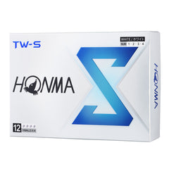 Honma TW-S Golf Balls – 12-Pack (3-Ball x 4 Sleeves), Tour Spin Control