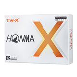 Honma TW-X Golf Balls – 12-Pack (3-Ball x 4 Sleeves), 3-Piece Urethane