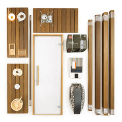 Carbon Smart™ 3' x 4' x 8' Thermo Poplar Indoor Sauna Room Kit