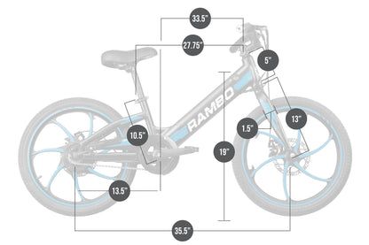 Rambo Trailbreaker 20" Kid's Electric Bike