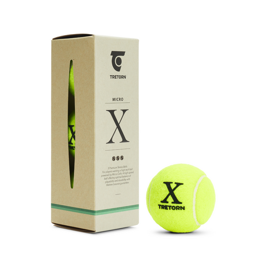Lobster Micro X Tennis Balls – 3 Pack Sleeve | Co-Branded Tretorn Micro X