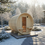 Turku Finnish Barrel Sauna with Terrace and WiFi Heater - Finnish Sauna Builders