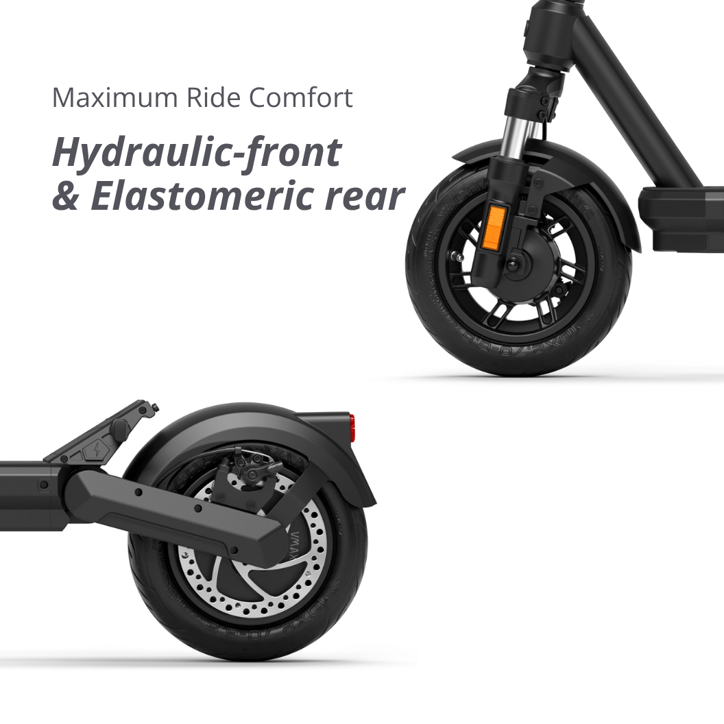 VMAX VX2 Hub Electric Scooter – 34 MPH Long-Range Performance Scooter with Full Suspension