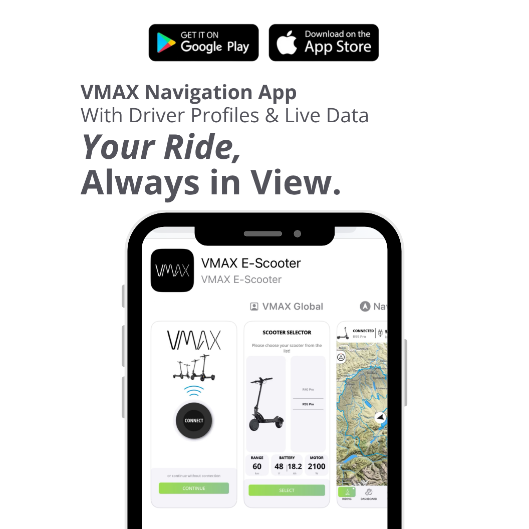 VMAX VX2 Hub Electric Scooter – 34 MPH Long-Range Performance Scooter with Full Suspension