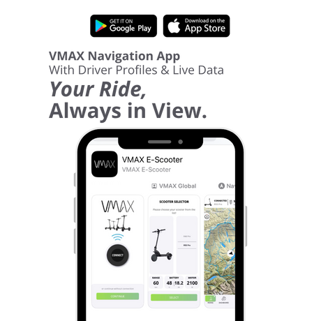 VMAX VX2 Hub Electric Scooter – 34 MPH Long-Range Performance Scooter with Full Suspension