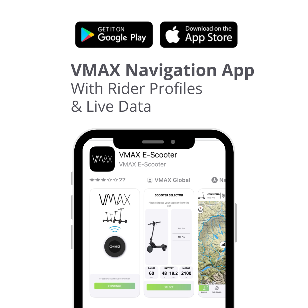 VMAX VX2 Extreme Electric Scooter – Long Range Commuter Scooter with Suspension & TFT Display