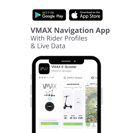 VMAX VX2 Extreme Electric Scooter – Long Range Commuter Scooter with Suspension & TFT Display