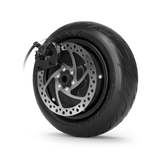 Electric scooter with tubeless tires and dual brakes