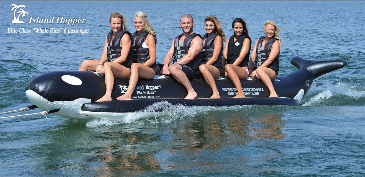 Island Hopper Whale Ride 6 Person Elite Class Banana Boat Towable Tube