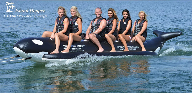 Island Hopper Whale Ride 6 Person Elite Class Banana Boat Towable Tube